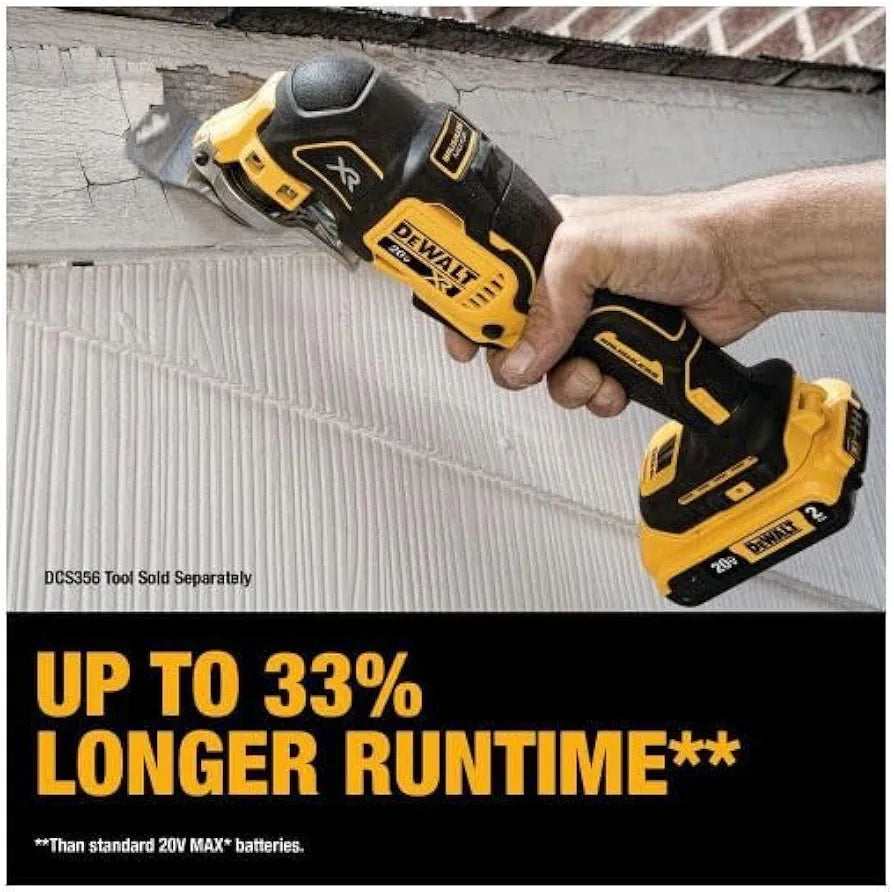 DEWALT 20V Oscillating Tool, Cordless, Wood Blades, Sandpaper, Tool Bag, Battery and Charger Included 