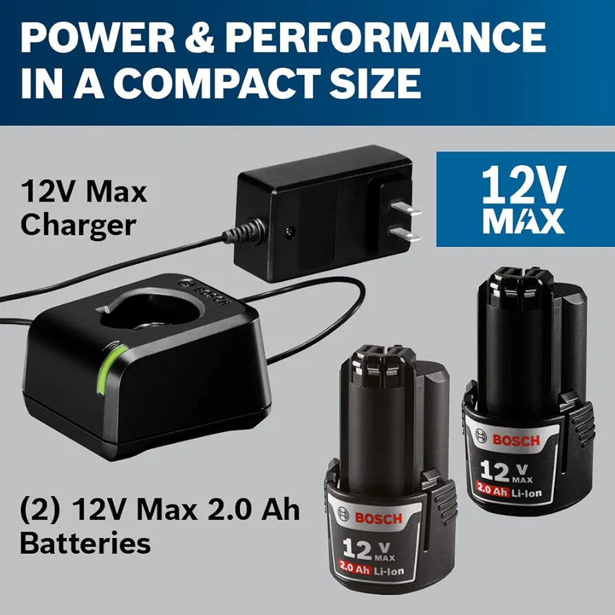 BOSCH GXL12V-270B22 12V Max 2-Tool Combo Kit with Chameleon Drill/Driver Featuring 5-In-1 Flexiclick® System and Starlock® Oscillating Multi-Tool