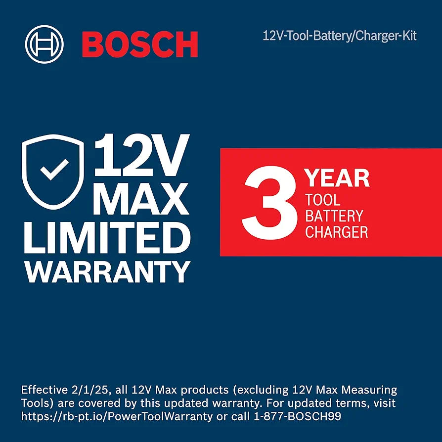 BOSCH CLPK22-120 12V Max Cordless 2-Tool Combo Kit with 3/8 In. Drill/Driver, 1/4 In. Impact Driver,  2 Ah Batteries, Charger and Case
