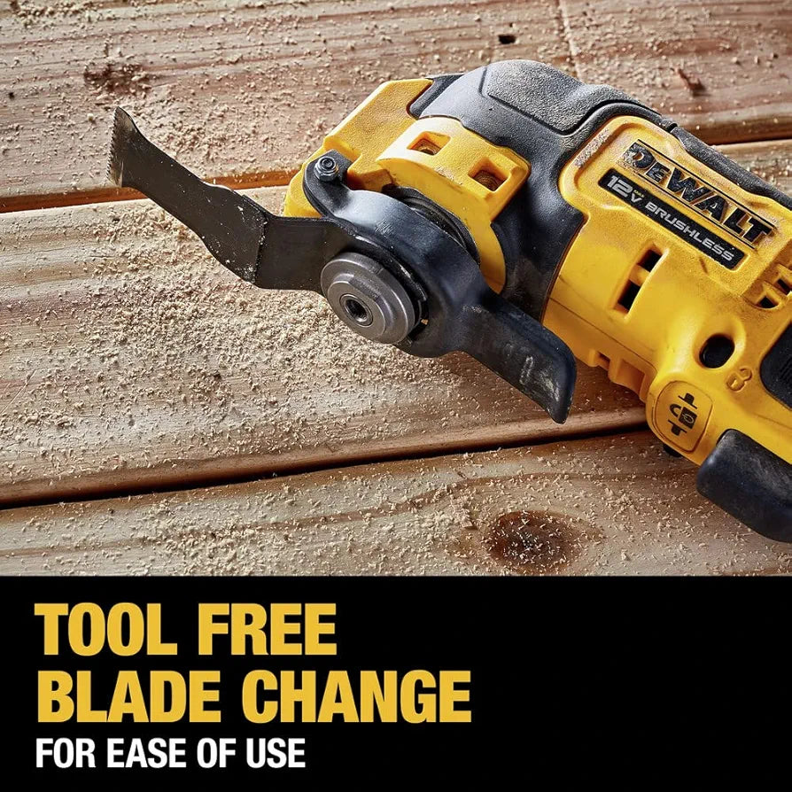 DEWALT XTREME 12V MAX Brushless Cordless Oscillating Tool with Blades and Adaptor, Bare Tool Only 