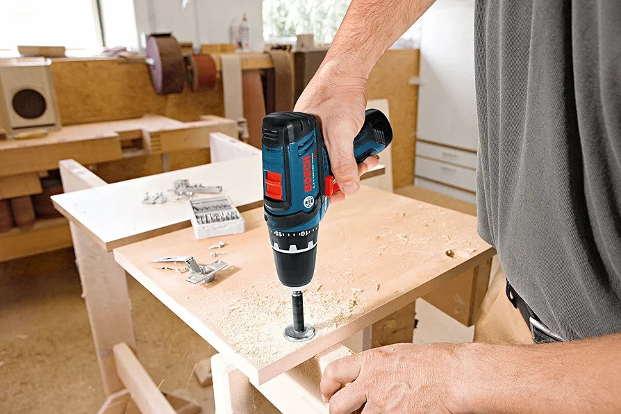 BOSCH CLPK22-120 12V Max Cordless 2-Tool Combo Kit with 3/8 In. Drill/Driver, 1/4 In. Impact Driver,  2 Ah Batteries, Charger and Case